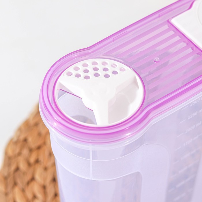 Ёмкость для сыпучих продуктов, 2,9 л, цвет МИКС