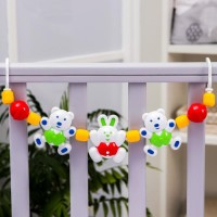 Растяжка на коляску/кроватку «Лесная сказка», 3 игрушки, МИКС, р-р 42-64