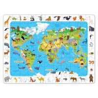 Пазлы «Найди и покажи: Животные нашей планеты», с лупой, 88 деталей