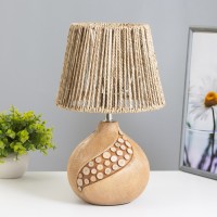 Настольная лампа "Арбрески" E27 40Вт светлое дерево 20х20х33 см RISALUX