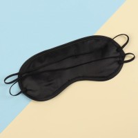 Маска для сна, двойная резинка, 18×8.5 см, чёрная
