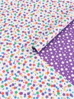 Бумага упаковочная глянцевая двухсторонняя «Звёзды», 70 × 100 см