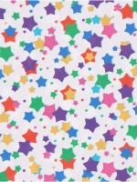 Бумага упаковочная глянцевая двухсторонняя «Звёзды», 70 × 100 см