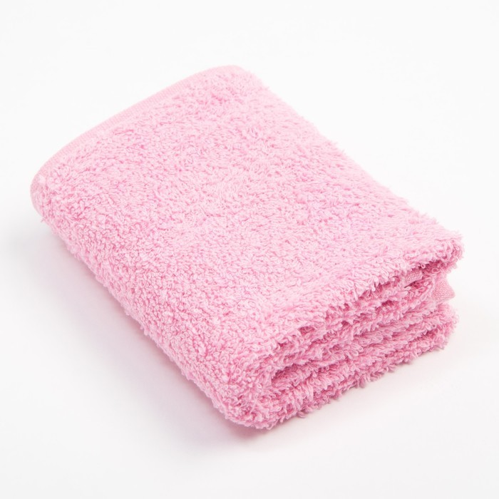 Полотенце махровое Экономь и Я 30*60 см, цв. розовый, 100% хлопок, 320 гр/м2