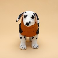 Куртка для собак со шлейкой, размер S (ДС 25, ОГ 35, ОШ 25 см), горчичная