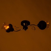 Люстра "Авиталь" 2хЕ27 40Вт чёрно-хромовый 53х20х23 см BayerLux