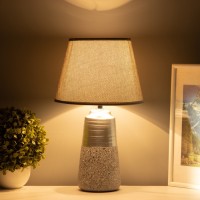 Лампа настольная "Удача" 1хЕ14 40Вт серый 22х22х39см