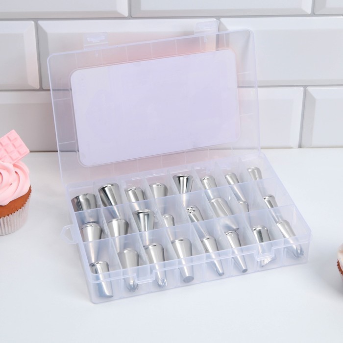 Набор кондитерских насадок «Дворец», 15.8 х 9.4 см 24 шт