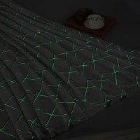 Плед светящийся в темноте Этель "Ромбы" цв.серый 150*200 см,100% п/э, 220 гр/м2