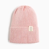 Шапка детская вязаная «Крошка Я», размер 48, розовая
