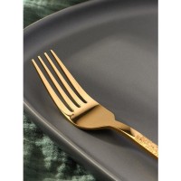 Вилка столовая Magistro «Олин GOLD», длина 19.8 см, нержавеющая сталь, золотистая