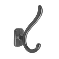 Крючок мебельный CAPPIO SMILE, двухрожковый, цвет черный