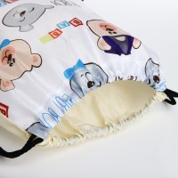 Мешок для обуви на шнурке, цвет белый