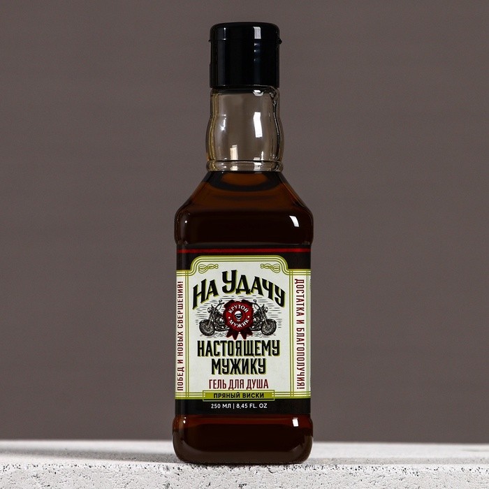 Подарочный набор «Крепкому мужику», гель для душа виски 250 мл и игральные карты, HARD LINE