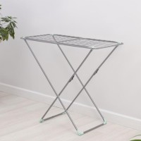 Сушилка для белья напольная складная 20 м, высота от пола 95 см, ширина 54 см, цвет серый