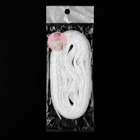 Кружево капроновое, 25 мм × 10 ± 1 м, цвет белый