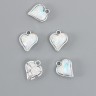 Декор для творчества металл, страз "Сердечко" белый 1,6х1,4 см Декор для творчества металл, страз "Сердечко" белый 1,6х1,4 см
