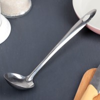 Ложка для соуса Доляна «Хозяюшка», 30 мл, h=25 см, цвет серебряный