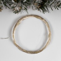 Гирлянда «Нить» 5 м роса, IP20, серебристая нить, 50 LED, свечение белое, USB