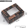 Кондитерская упаковка, коробка с ламинацией «23 февраля», 10×8×3.5 см
