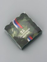 Коробка для печенья «23 Февраля», 9×9×3 см