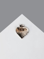 Брошь «Сердце» из рукопожатия, МИКС, (неделимая фасовка 12 шт., цена за шт.)