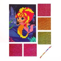 Стикерная мозаика «Русалка», EVA стикеры + стразы