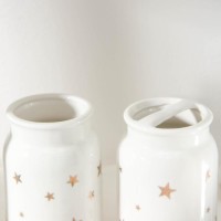 Набор аксессуаров для ванной комнаты «Звёзды», 4 предмета (мыльница, дозатор для мыла 320 мл, 2 стакана 300 мл)