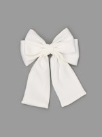 Бант для волос на заколке с лентами, белый, Коты аристократы