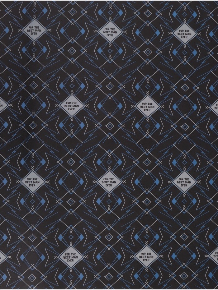 Бумага упаковочная крафтовая For the best man ever, 70 × 100 см