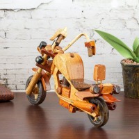 Сувенир дерево "Мотоцикл" 21х15х6 см