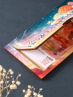 Купюрница подарочная, открытка «Наилучшие пожелания», шкатулка для денег, карточек, сертификатов