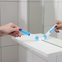 Щётка-кисть для очистки окон и узких проёмов Доляна, с совочком и скребком, для труднодоступных мест, МИКС