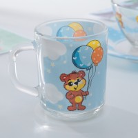 Набор детской посуды Доляна «Мишутка», 3 предмета: кружка 200 мл, миска 450 мл, тарелка d=20 см