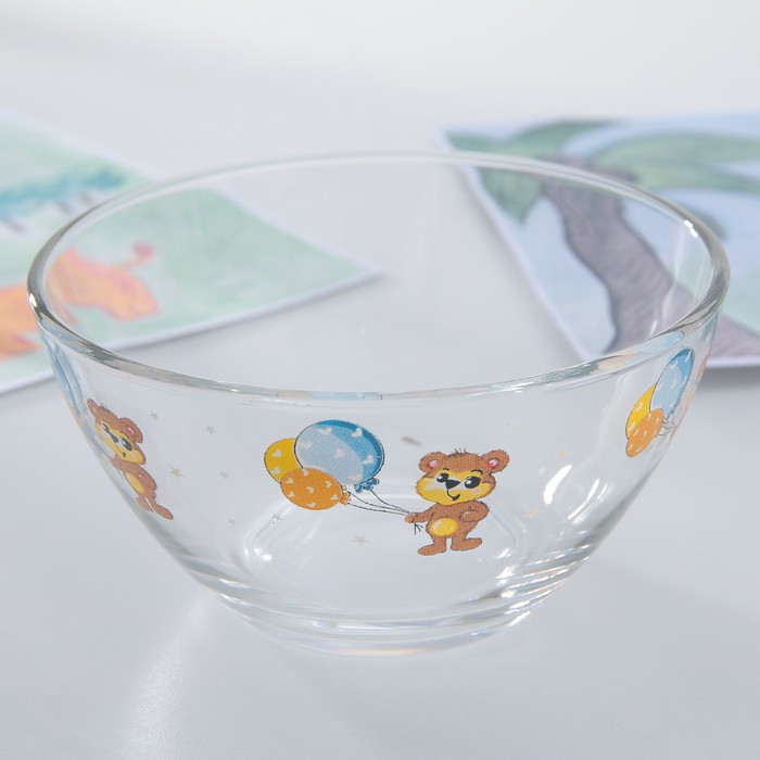 Набор детской посуды Доляна «Мишутка», 3 предмета: кружка 200 мл, миска 450 мл, тарелка d=20 см