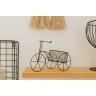 Подставка для цветов Доляна «Велосипед», d=8 см, 18×10×13 см, цвет чёрный