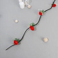 Декор тинги "Роза в завитках" 150 см, микс