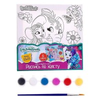 Набор для детского творчества Энчантималс, холст для росписи 15 × 15 см