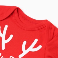 Боди с длинным рукавом «Крошка Я» Reindeer, рост 68-74, красное
