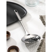 Шумовка Доляна «Стандарт», h=32 см, цвет серебряный