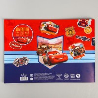 Альбом для рисования А4, 24 листа 100 г/м², на скрепке, «Тачки»