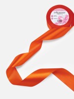 Лента атласная, 40 мм, 23±1 м, оранжевая №164