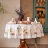 Скатерть «Этель. Пасхальные куличи», d=148 см, 100% хлопок, саржа 190 г/м²