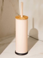 Ёршик для унитаза с подставкой SL Home, силиконовый, 9.8×9.8×39, бежевый