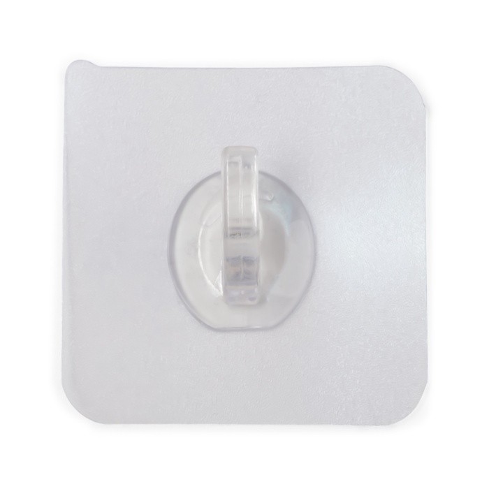 Крючок с клейкой поверхностью ТУНДРА, прозрачный, набор 4 шт.