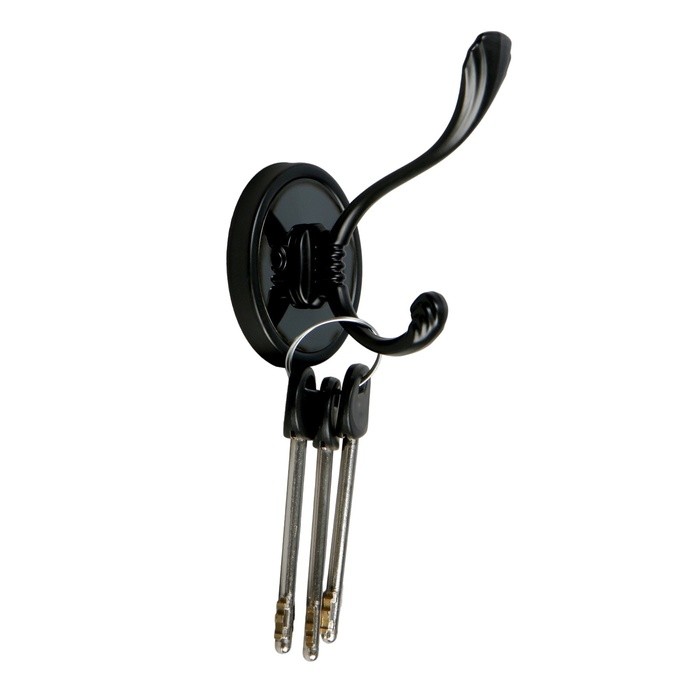 Крючок мебельный CAPPIO VINTAGE, двухрожковый, цвет черный