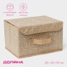 Короб для хранения Доляна Points, 26×20×16 см, бежевый