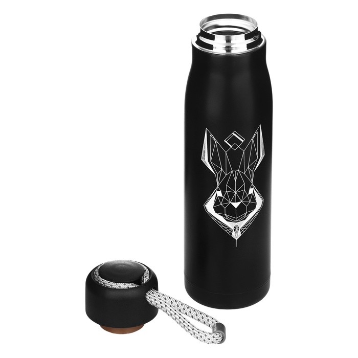 Термос, серия: Тraveller, "Мастер К. Заяц", 600 мл, сохраняет тепло 10 ч, 26 х 7 см