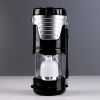 Фонарь кемпинговый аккумуляторный, раздвижной, солнечная батарея, 10 х 25 см, микс