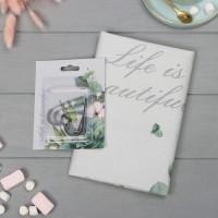 Набор "Eucalyptus " полотенце 40х73см, саржа 190гр/м2, формочки для печенья